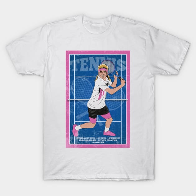 Agassi tennis shirt sales
